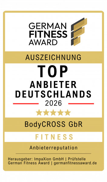 BodyCROSS German Fitness Award Auszeichung
